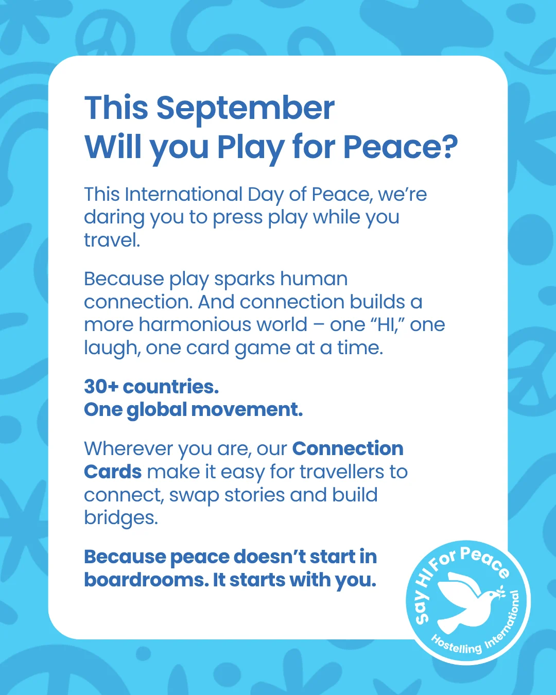 🕊️ Say Hi For Peace 5 4