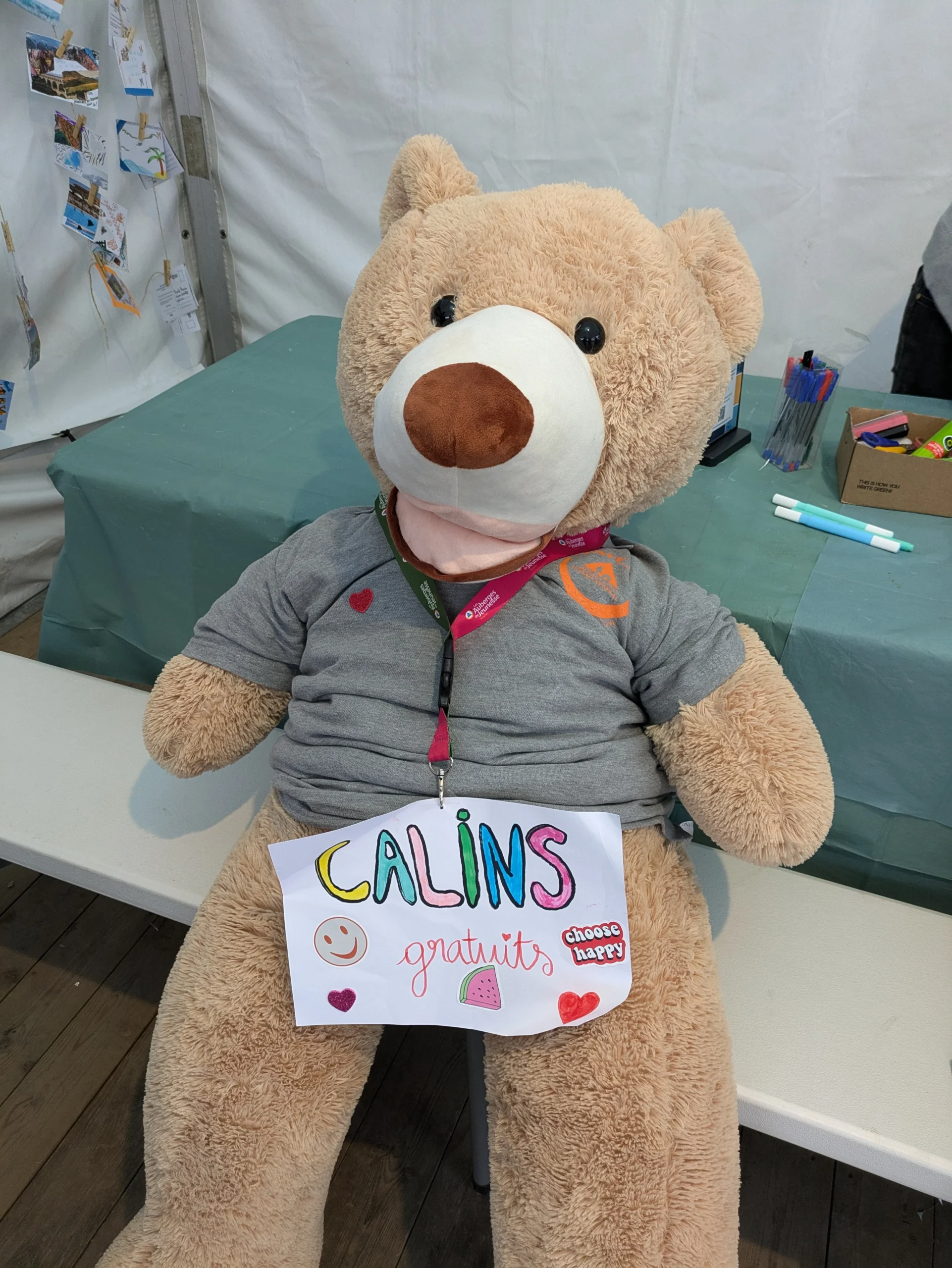 𫶠Festival Les Solidarités 3 Peluche géante