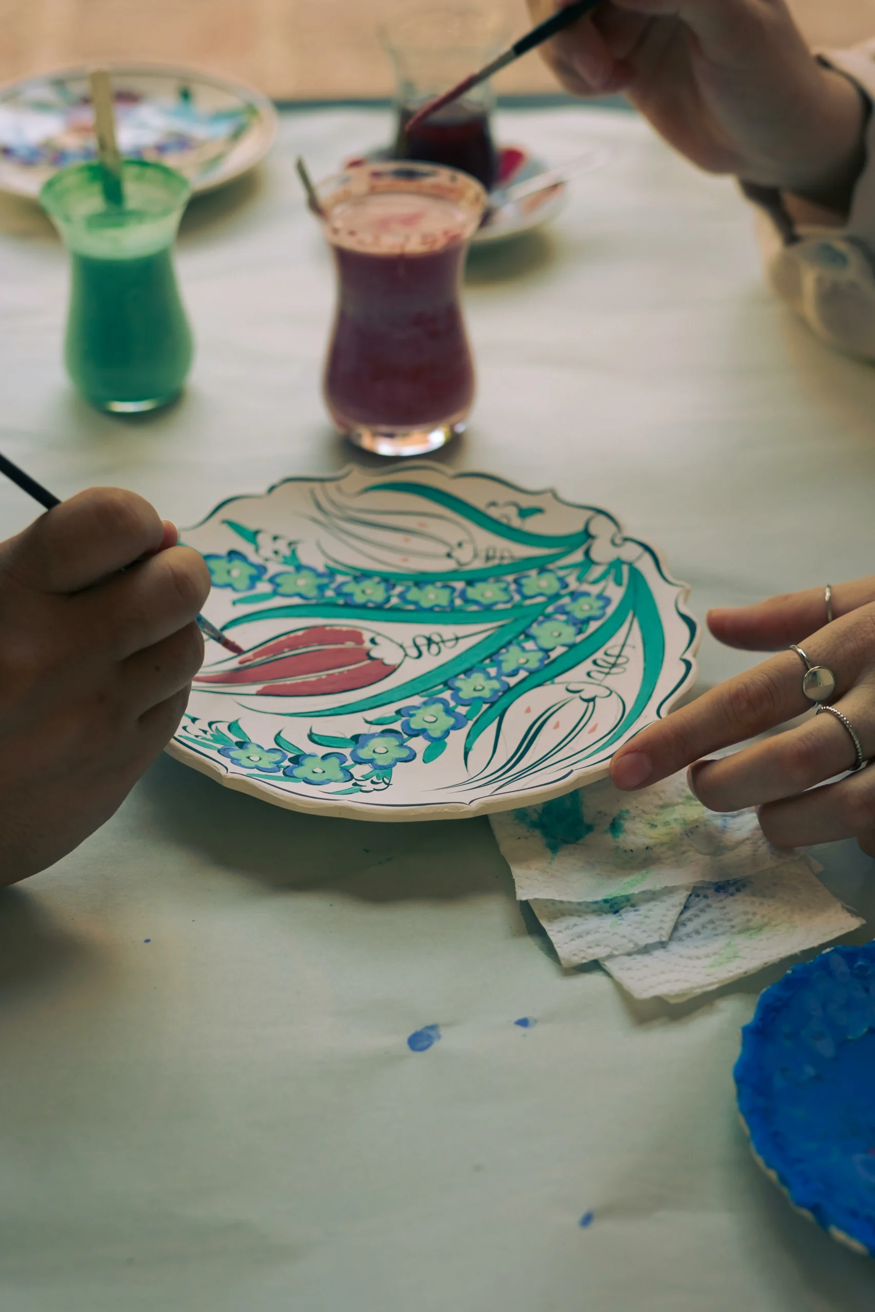peinture plat apéro 